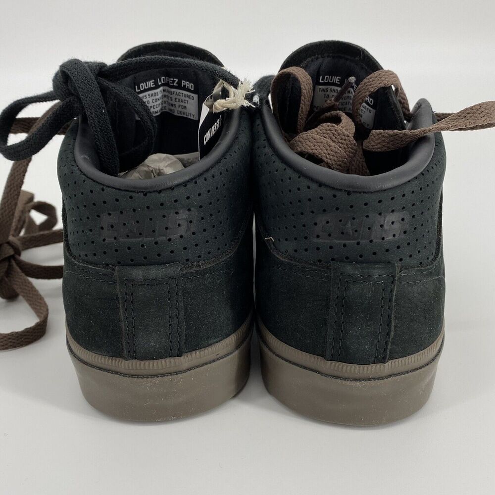 Converse Louie Lopez Pro Mid Black Brown Sneakers Sz M 6 W 7.5 172900C - Picture 7 of 16